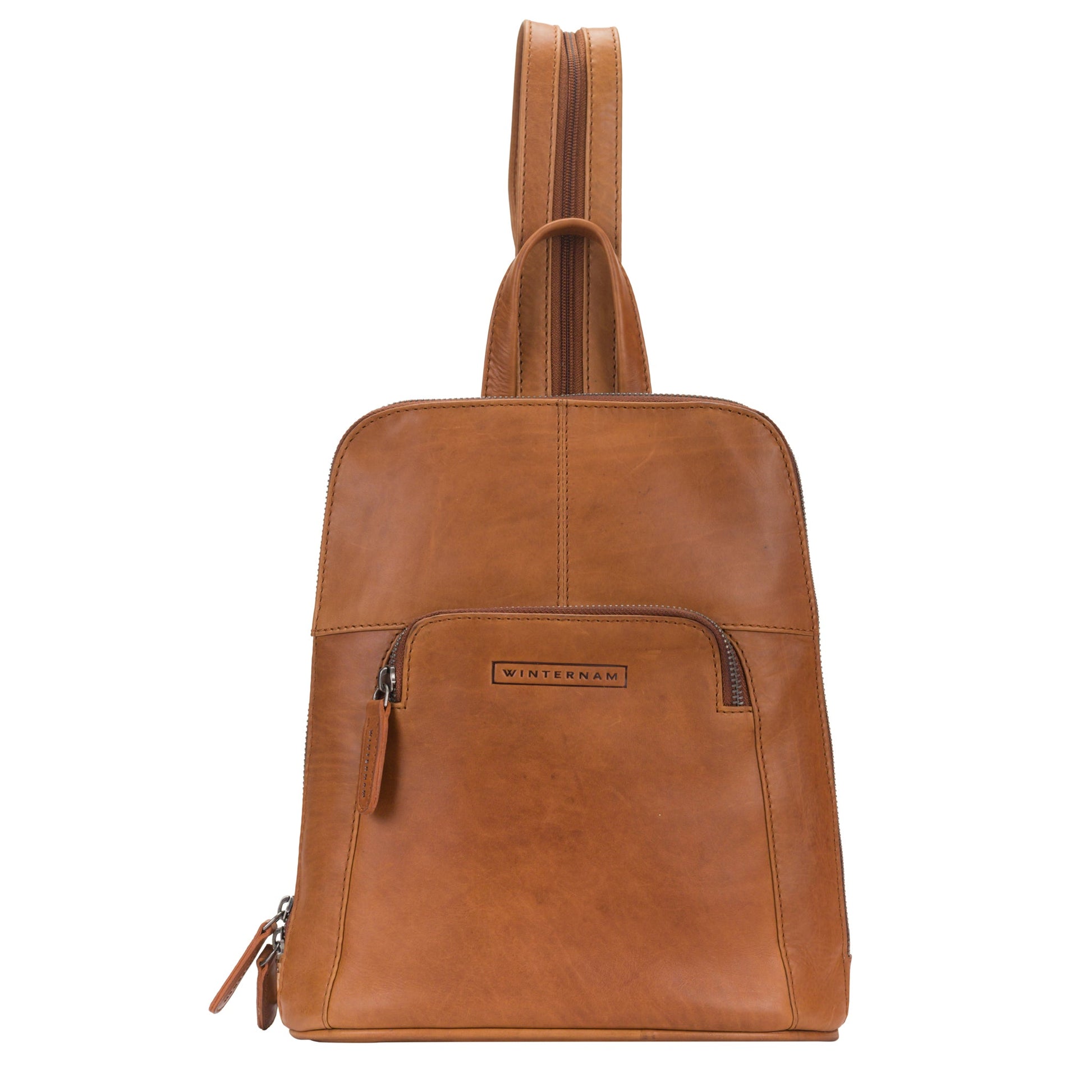 winternam cityrucksack caja cognac