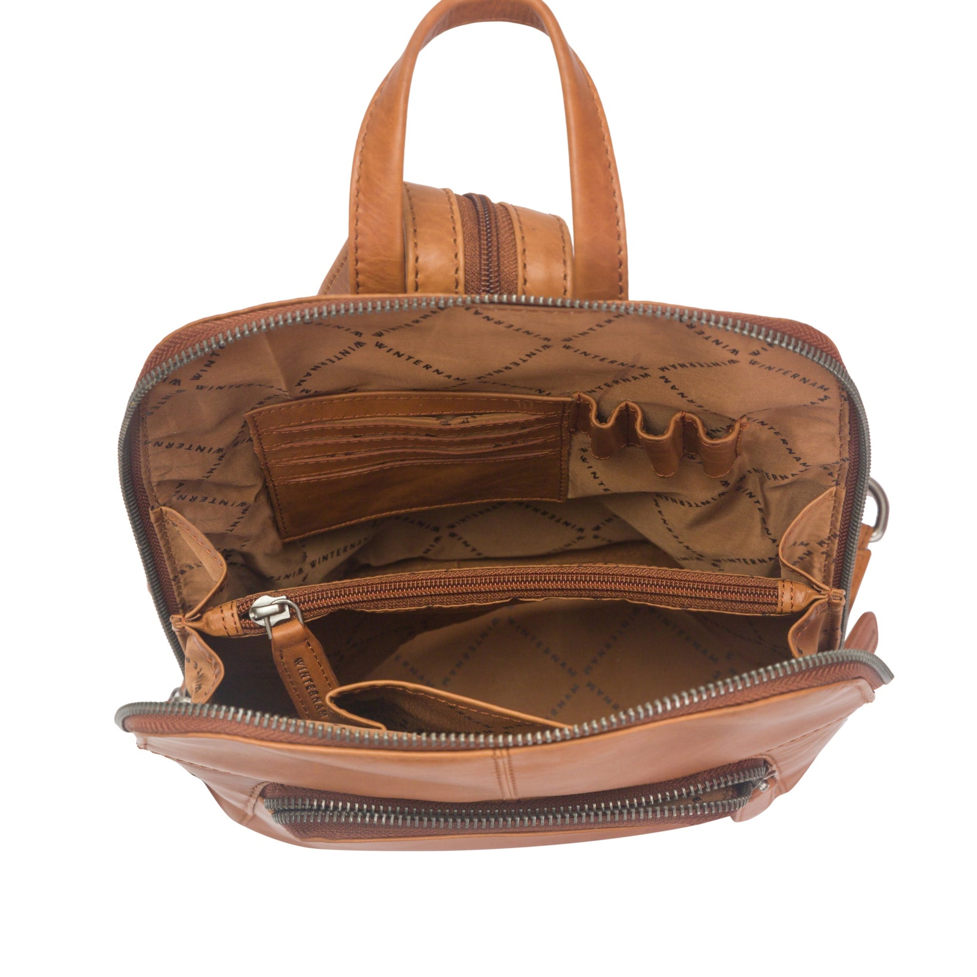 winternam cityrucksack caja cognac