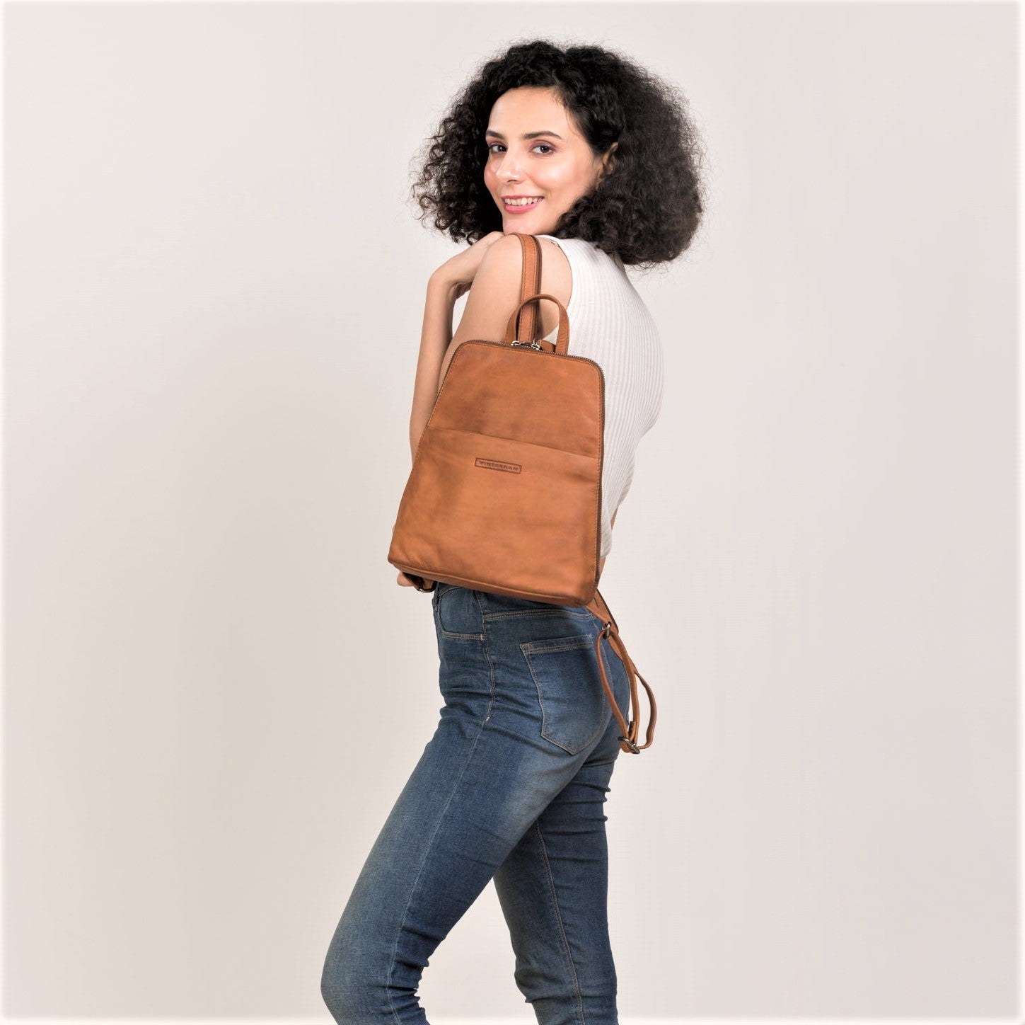 winternam cityrucksack freya cognac