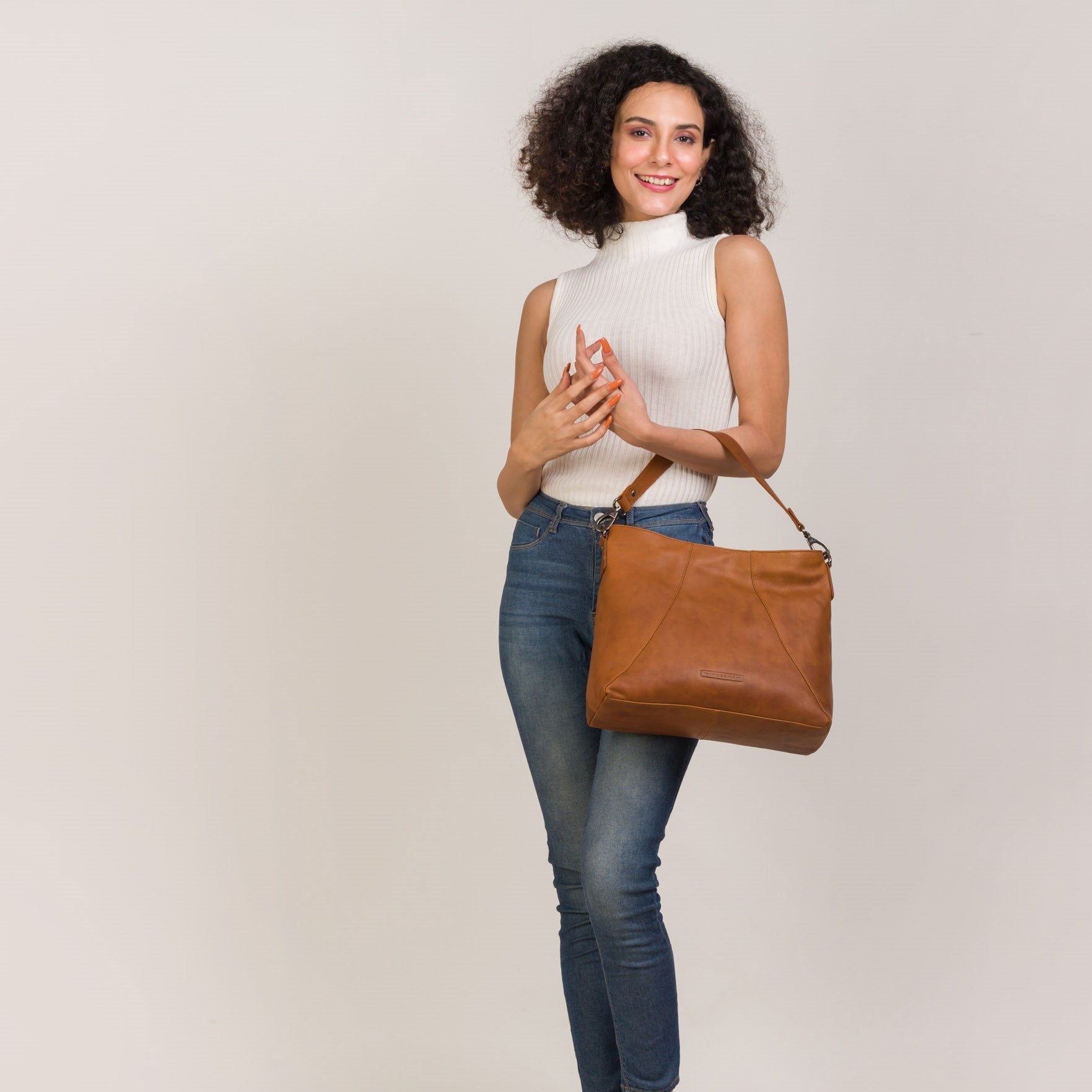 winternam handtasche saga cognac