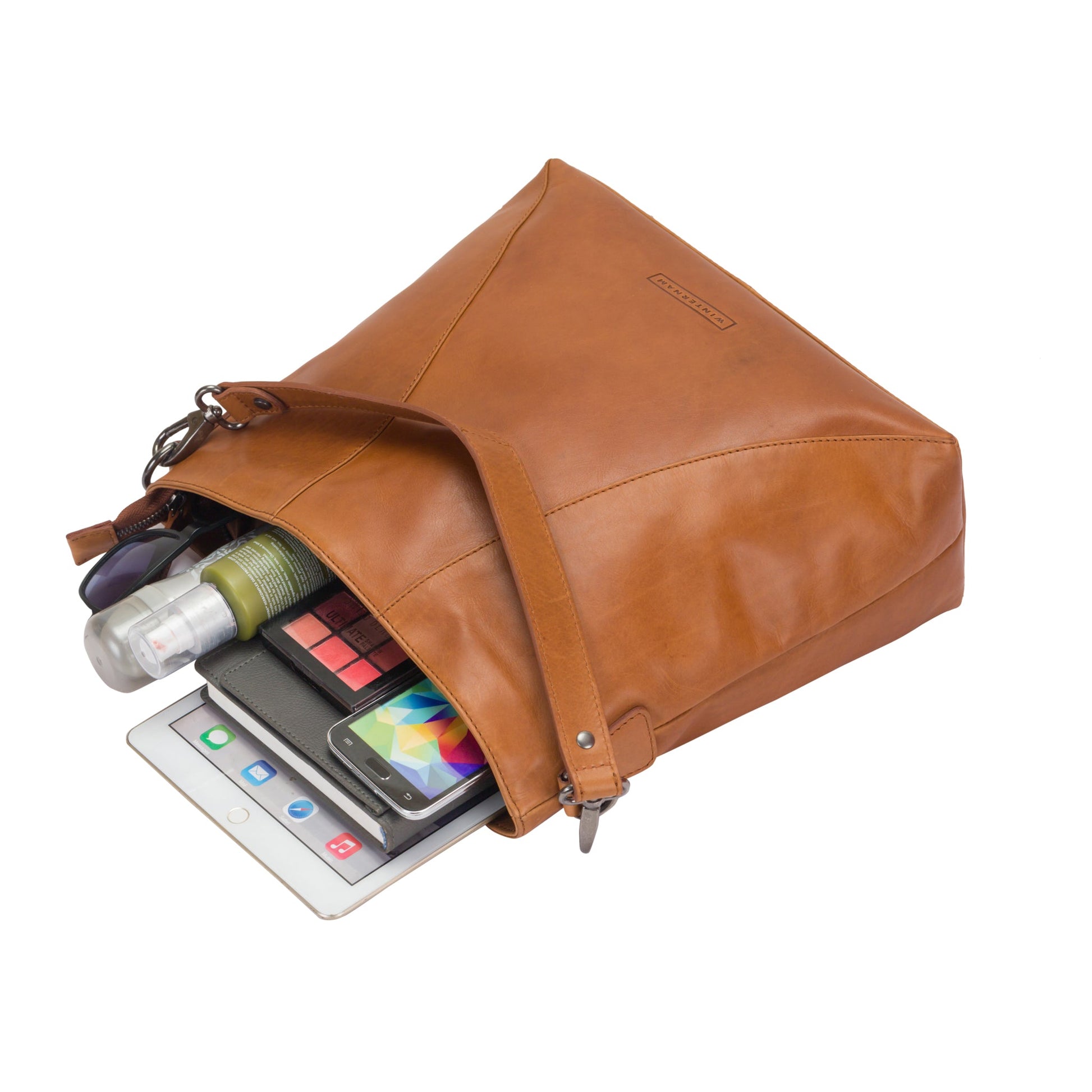 winternam handtasche saga cognac