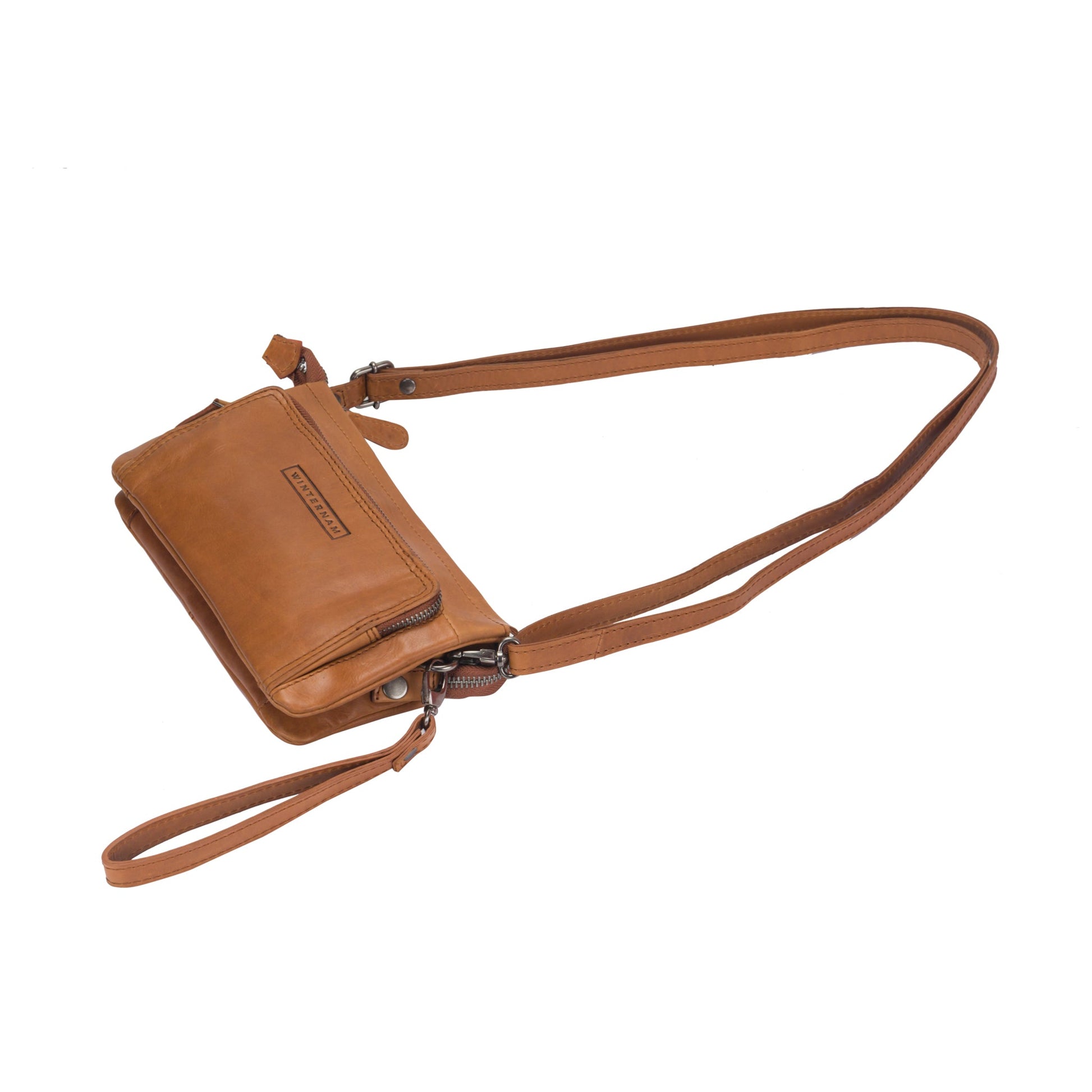 winternam kleine umhaengetasche liv cognac