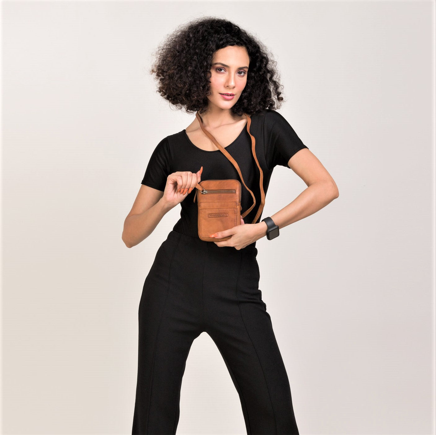 winternam phonebag lilla cognac